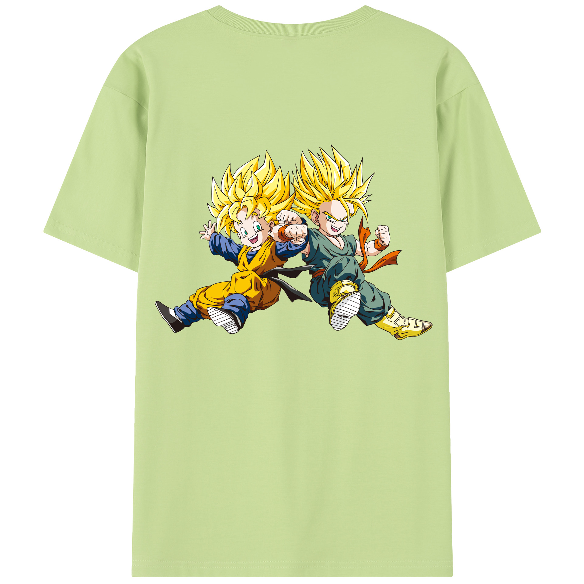 （画像用） ドラゴンボール 孫悟空（そん ごくう）Son Goku カカロット DRAGON BALL Kakarotto 綿100％半袖Tシャツ（背面プリント）